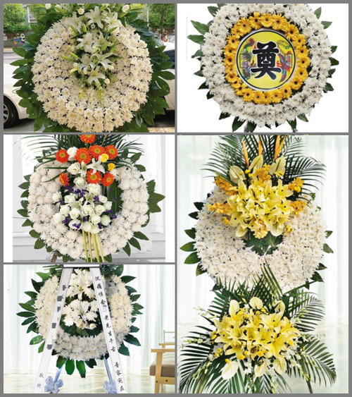 广东汕尾市陆河县河田镇溪东村花圈速递
